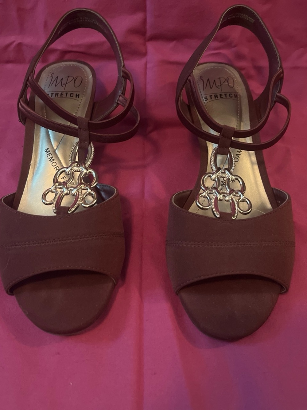 Women's Brown T-Strap Sandals